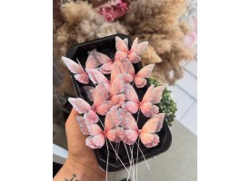 Метелики подвійні кольорові, 10шт.