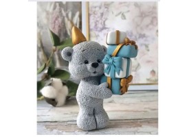 3д молд "Ведмедик з подарунками"