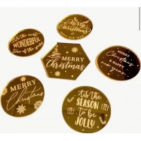 Дзеркальні новорічні топпери