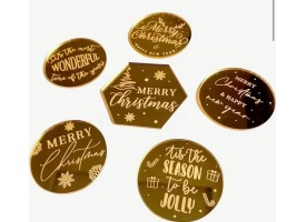 Дзеркальні новорічні топпери