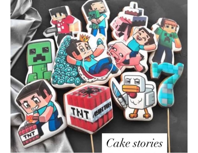 Набір друкованих пряників "Minecraft"