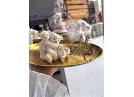 Набір "сім'я ведмедів+іменний топпер"