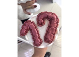 Дуті циферки з мастики, розмір 9-10см. Дуті циферки з мастики, розмір 9-10см.