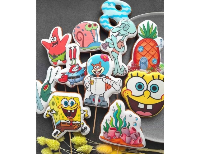 Пряники друковані "спанч боб"