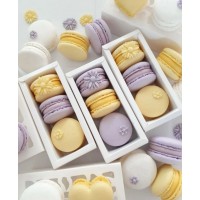 Коробка для макаронс "АКВАРІУМ" з прозорим верхом