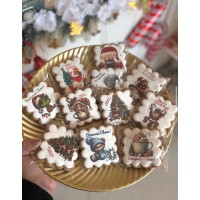 Пряники новорічні в асортименті, 1 шт.