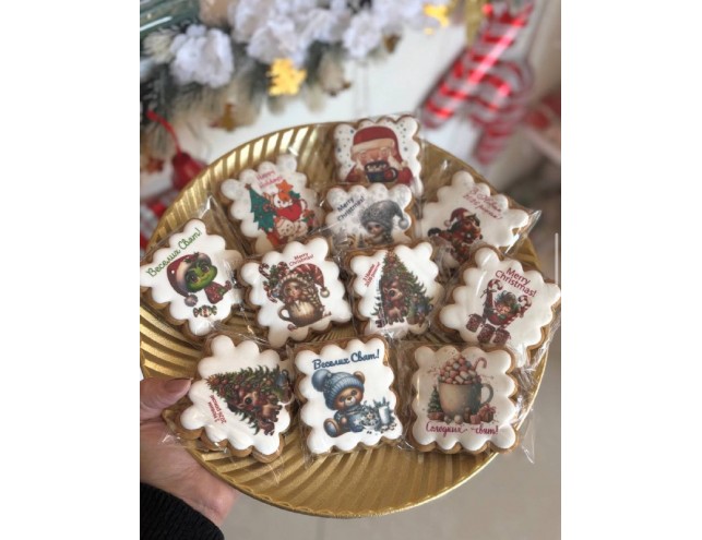 Пряники новорічні в асортименті, 1 шт.