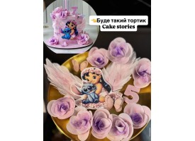 Декор на тортик "Стіч"