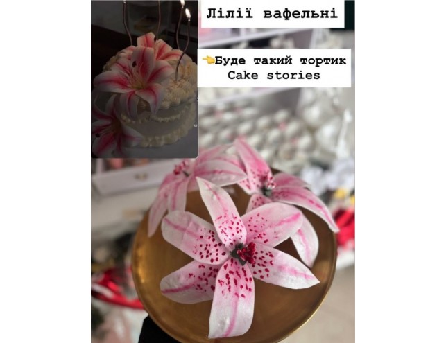 Лілії вафельні, 3 шт.