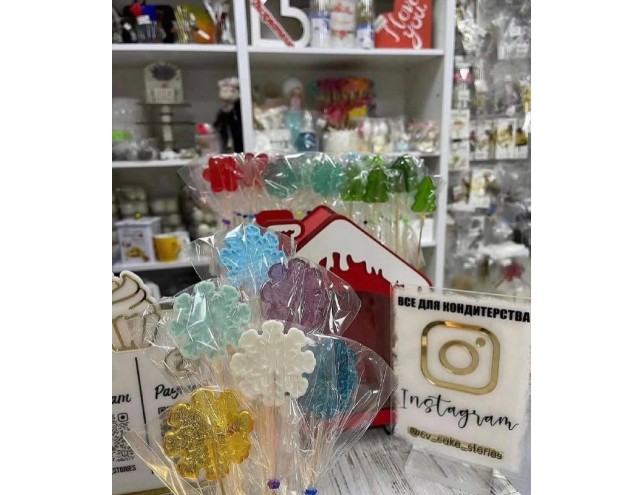 Льодяники "сніжинки"