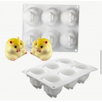 Силіконова форма для євродесертів "мультяшні хом'яки"