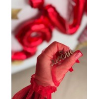 Дзеркальний топпер "люблю", 6см.