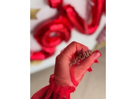 Дзеркальний топпер "люблю", 6см.