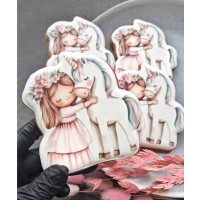 Пряники друковані "Дівчинка з єдинорогом" Пряники друковані "Дівчинка з єдинорогом"