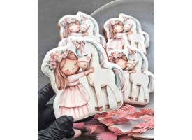 Пряники друковані "Дівчинка з єдинорогом"