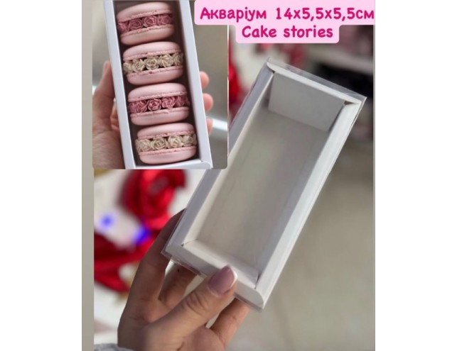 Коробка для макаронс "АКВАРІУМ"