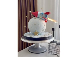 Набір декору в стилі "зірки + ракета з феєрверком" Набір декору в стилі "зірки + ракета з феєрверком"