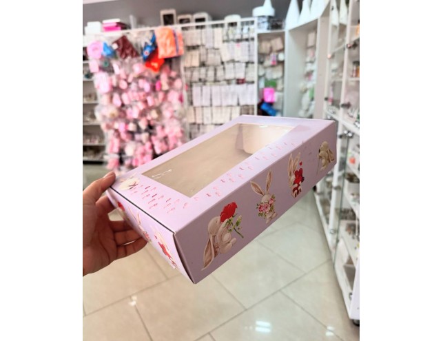 Коробка "Зайчики" 26х18х7см