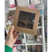 Коробка крафтова 17х17х9см