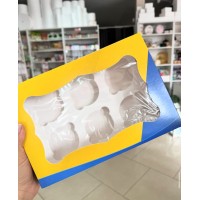 Коробка на 6 кексів, "Патріотична"