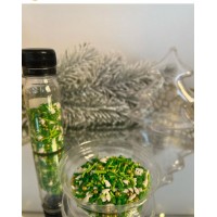 Посипка новорічна,зелена, 50грам