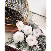 Квіти вафельні, бокові, срібні/1шт