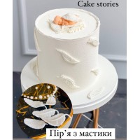 Пір'я з мастики/5шт