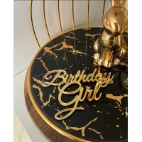 Топпер акриловий,12см "Birthday Girl"