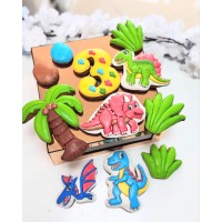 Набір пряників ручної роботи "Діно"