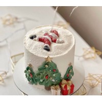 Шоколадна фігурка "Санта в снігу"