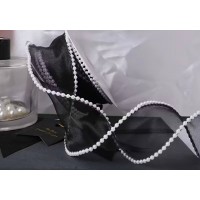 Прозора перламутрова стрічка для декорування з перлинками 