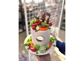 Складний гравітаційний декор "Бабуся на городі"