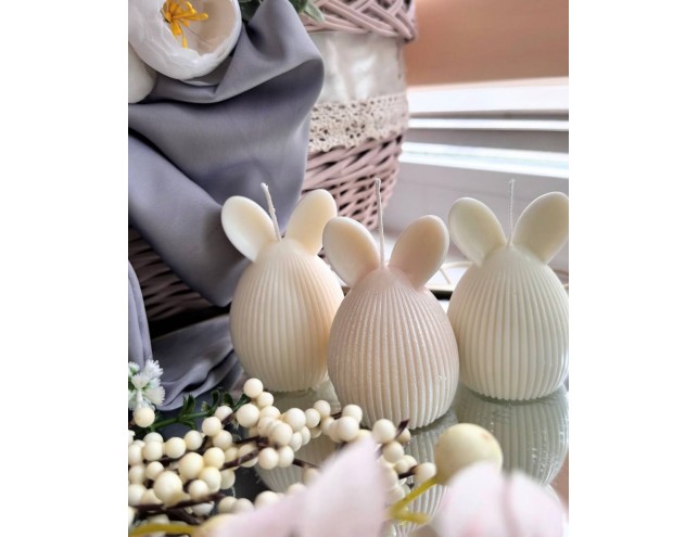 Свічка пасхальна "Яйце-зайчик"