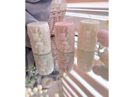 Свічка з зайчиком, середня Свічка з зайчиком, середня