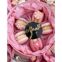 Коробка для макаронс, зефірних квітів, тортиків та десертів Коробка для макаронс, зефірних квітів, тортиків та десертів