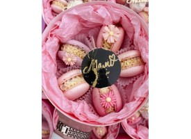 Коробка для макаронс, зефірних квітів, тортиків та десертів