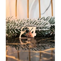 Топпер дзеркальний - цифра "24"