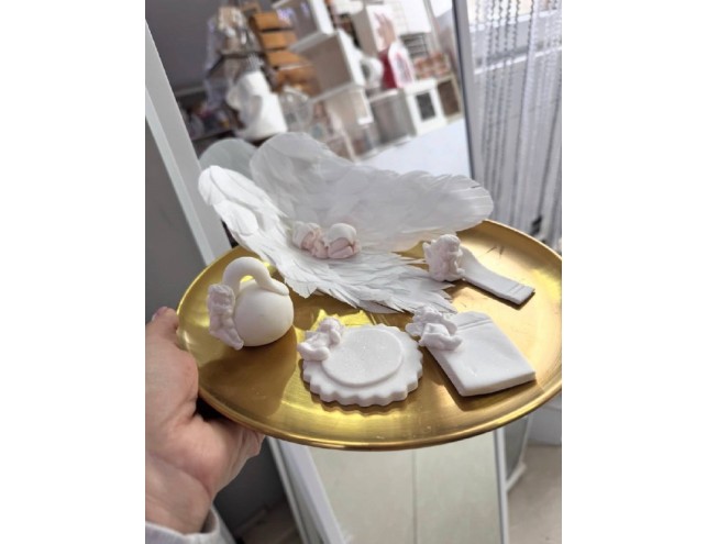 Набір "Метрика+малюк на крилах, об'ємних, двосторонніх"