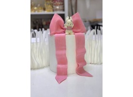 Набір на тортик "Зайка+бант"
