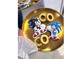 Пряники "Сонік" Набір включає Сонік 1шт, кільця 2шт Пряники "Сонік" Набір включає Сонік 1шт, кільця 2шт